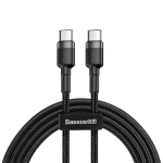 Baseus Καλώδιο Cafule USB-C to USB-C Black/Gray 1m CATKLF-GG1