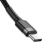 Baseus Καλώδιο Cafule USB-C to USB-C Black/Gray 1m CATKLF-GG1 - Image 3