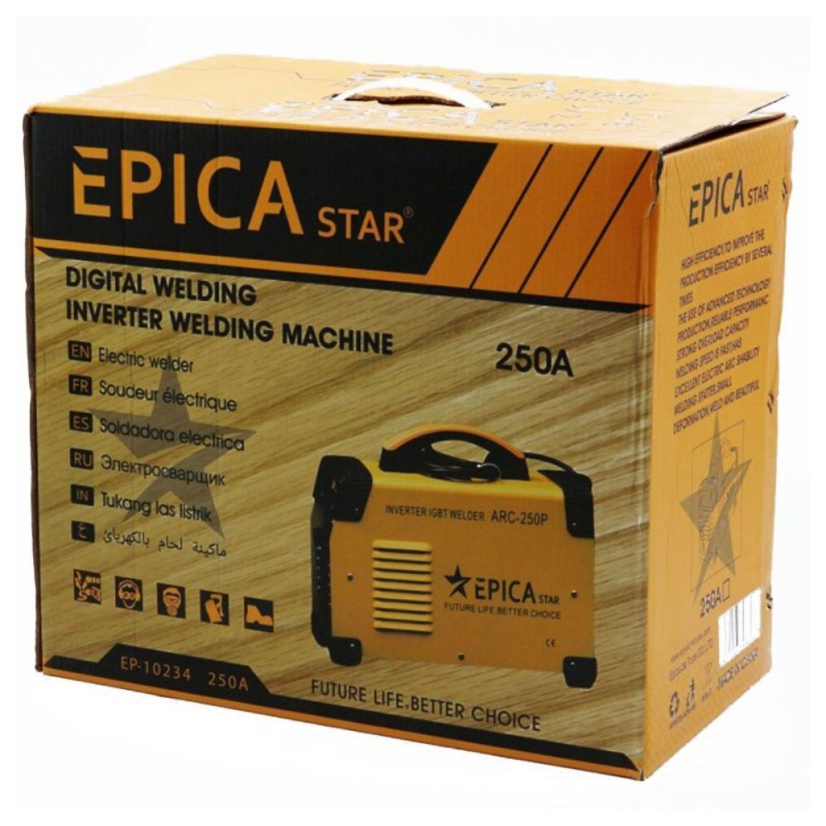 EP-10234 Ηλεκτροκόλληση Inverter 250A (max) Ηλεκτροδίου (MMA)
