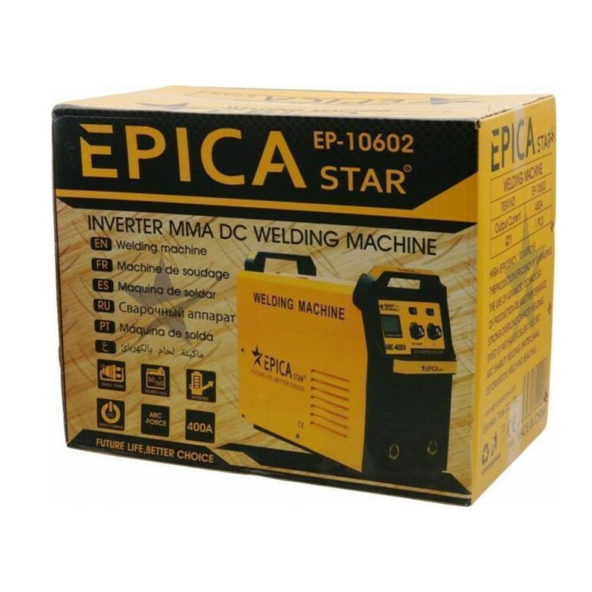 EP-10602 Ηλεκτροκόλληση Inverter 400A (max) Ηλεκτροδίου (MMA)