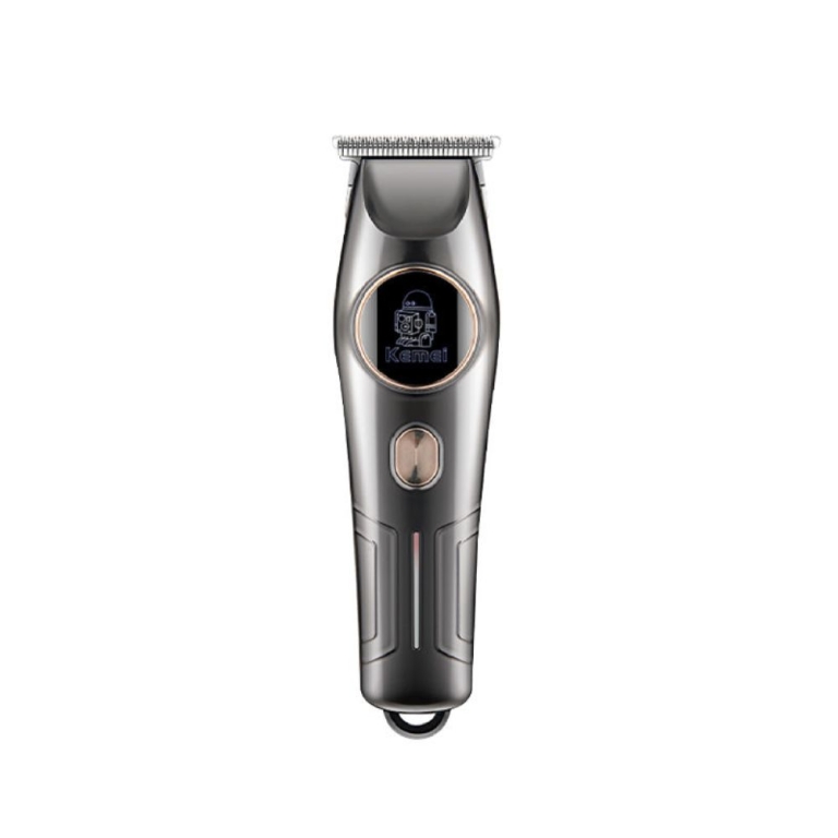 Επαναφορτιζόμενη Κουρευτική Μηχανή & Trimmer Kemei KM-643 με Οθόνη LCD