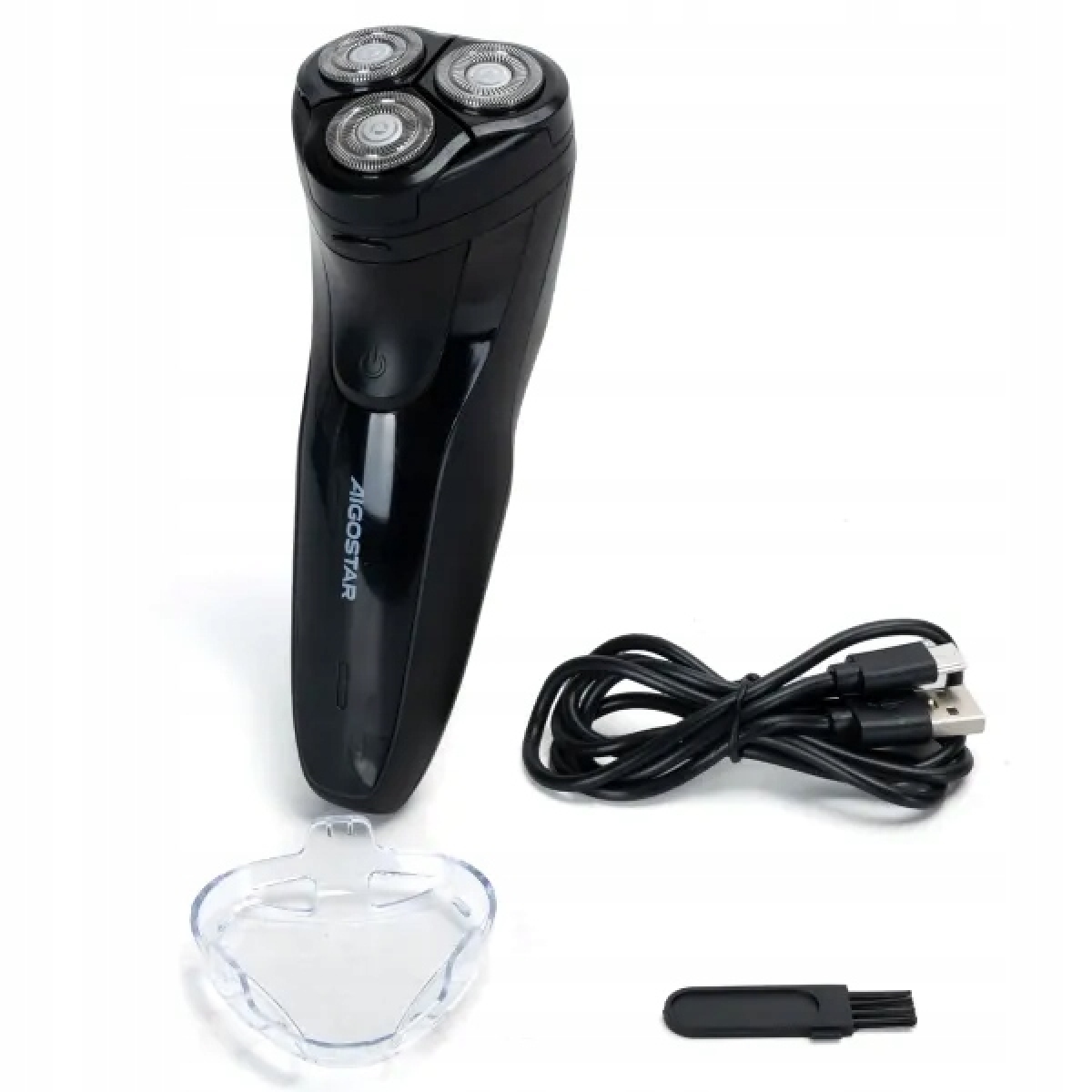 Επαναφορτιζόμενη Ξυριστική Μηχανή Προσώπου 5W 500mAh Aigostar Μαύρο - Image 2