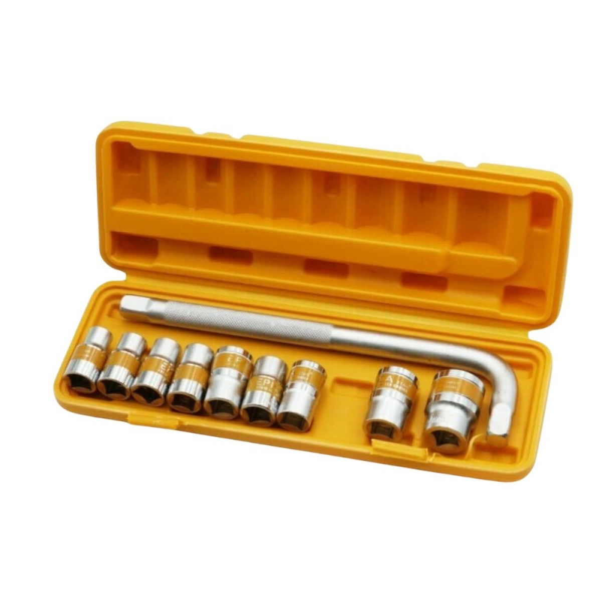 Epica Star Καρυδάκια Εξάγωνα με Καρέ Υποδοχής 1/2″ Σετ 10 τεμαχίων EP-20305