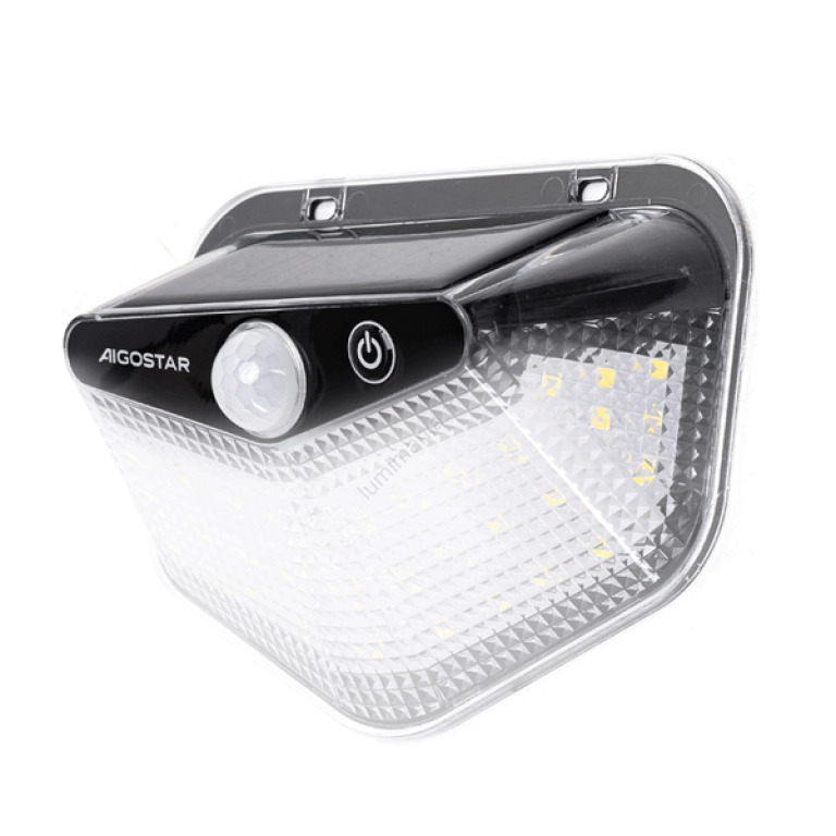 Επιτοίχιο Ηλιακό Φωτιστικό LED 20W 200lm 6500K IP65 Aigostar - Μαύρο