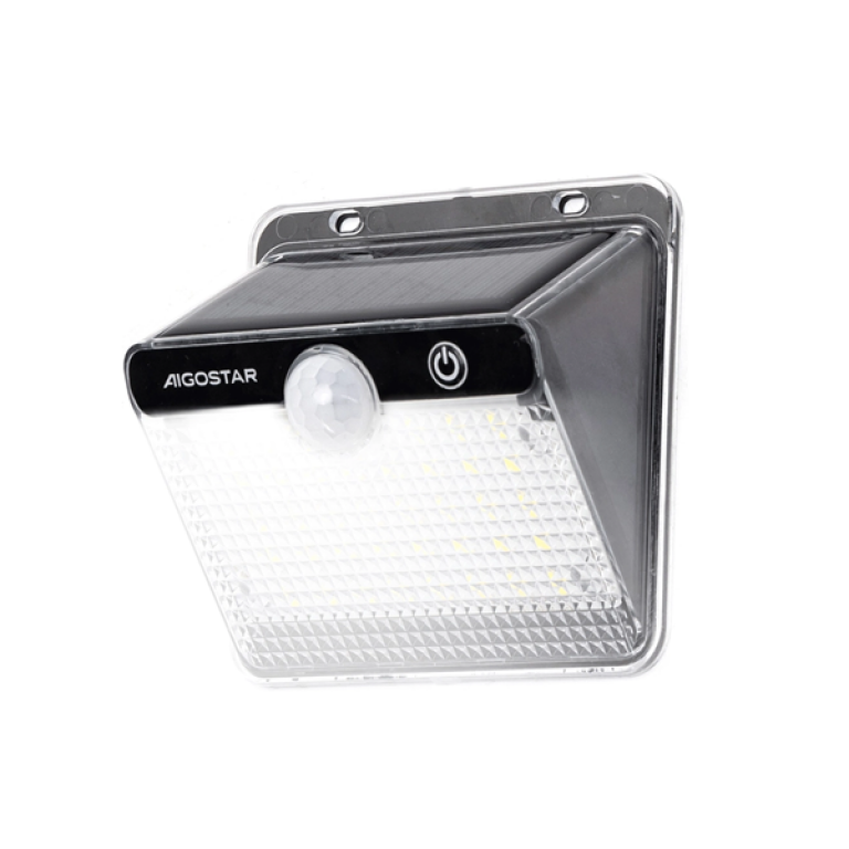 Επιτοίχιο Ηλιακό Φωτιστικό LED 20W 200lm IP65 Aigostar - Μαύρο