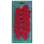 Φιόγκοι σετ 6τεμ 8cm Xmasfest 1131677