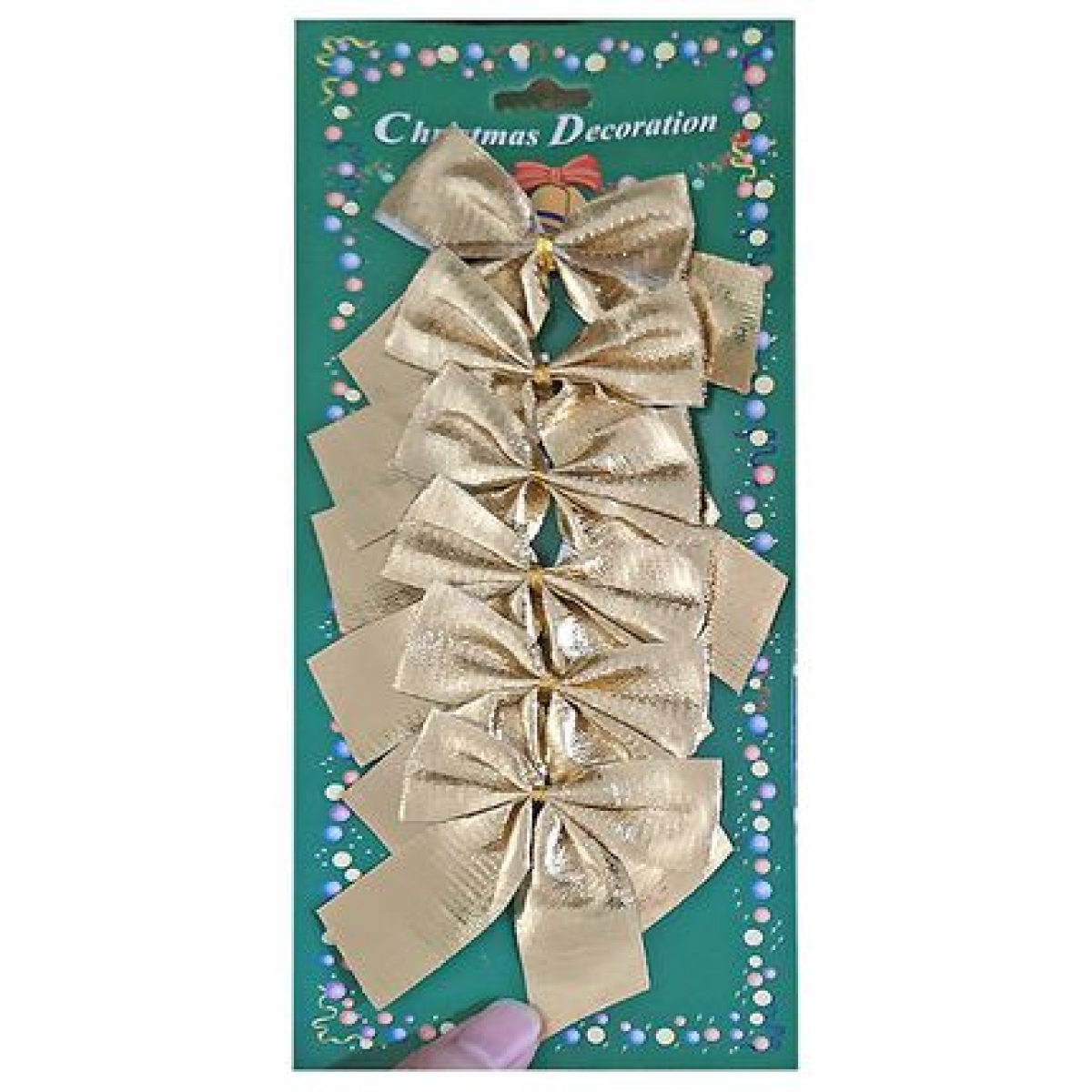 Φιόγκοι σετ 6τεμ 8cm Xmasfest 1131677 - Image 3