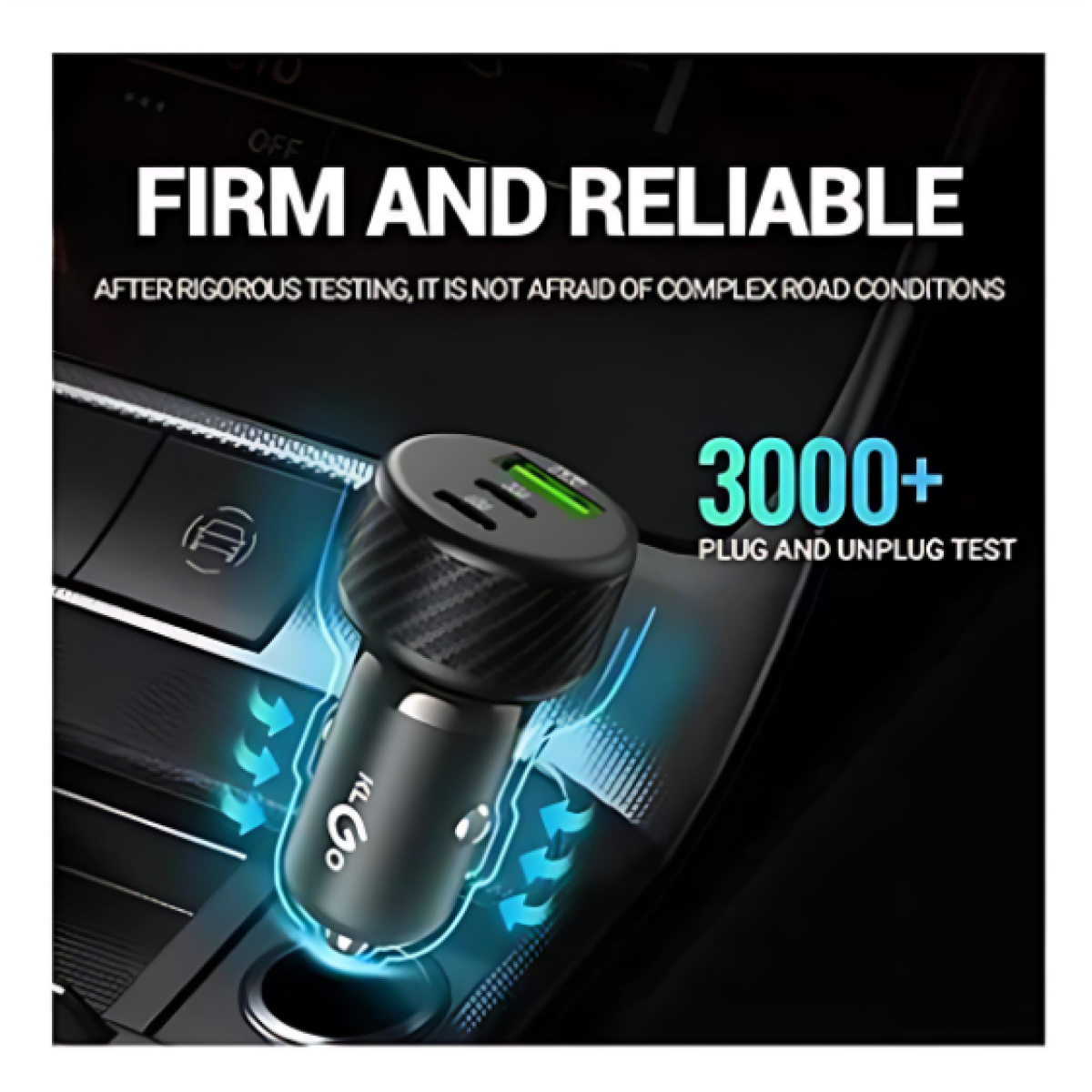 FM Transmitter Αυτοκινήτου - Car Charger 120W TC-29PD Μαύρο - Image 3