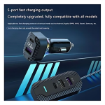 FM Transmitter Αυτοκινήτου - Car Charger 45W TC-990PD Μαύρο - Image 3