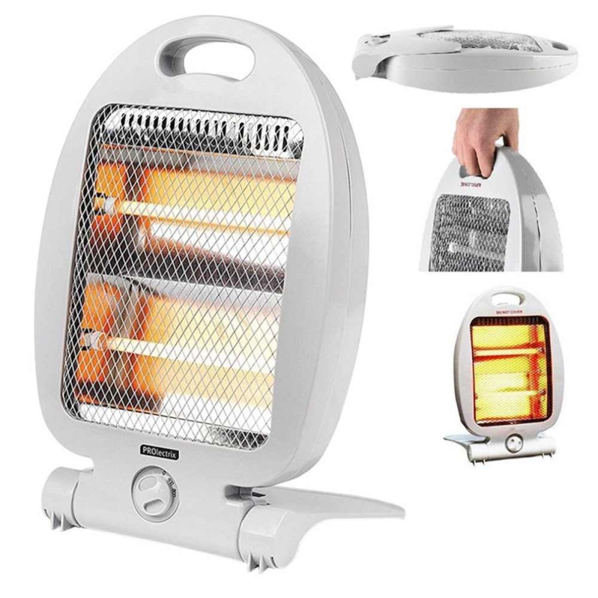 Φορητή Σόμπα Χαλαζία 800W Με 2 Λυχνίες