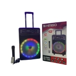 Φορητό Ασύρματο Ηχείο 12” Bluetooth με Μικρόφωνο & RGB Φωτισμό 30W QS-1343 KIMISO – Μαύρο