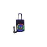 Φορητό Ασύρματο Ηχείο 12” Bluetooth με Μικρόφωνο & RGB Φωτισμό 30W QS-1343 KIMISO – Μαύρο
