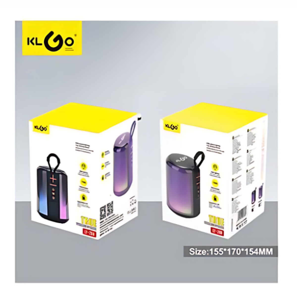 Φορητό Ασύρματο Ηχείο Bluetooth με Φωτισμό RGB Klgo LY-288 Μαύρο - Image 2