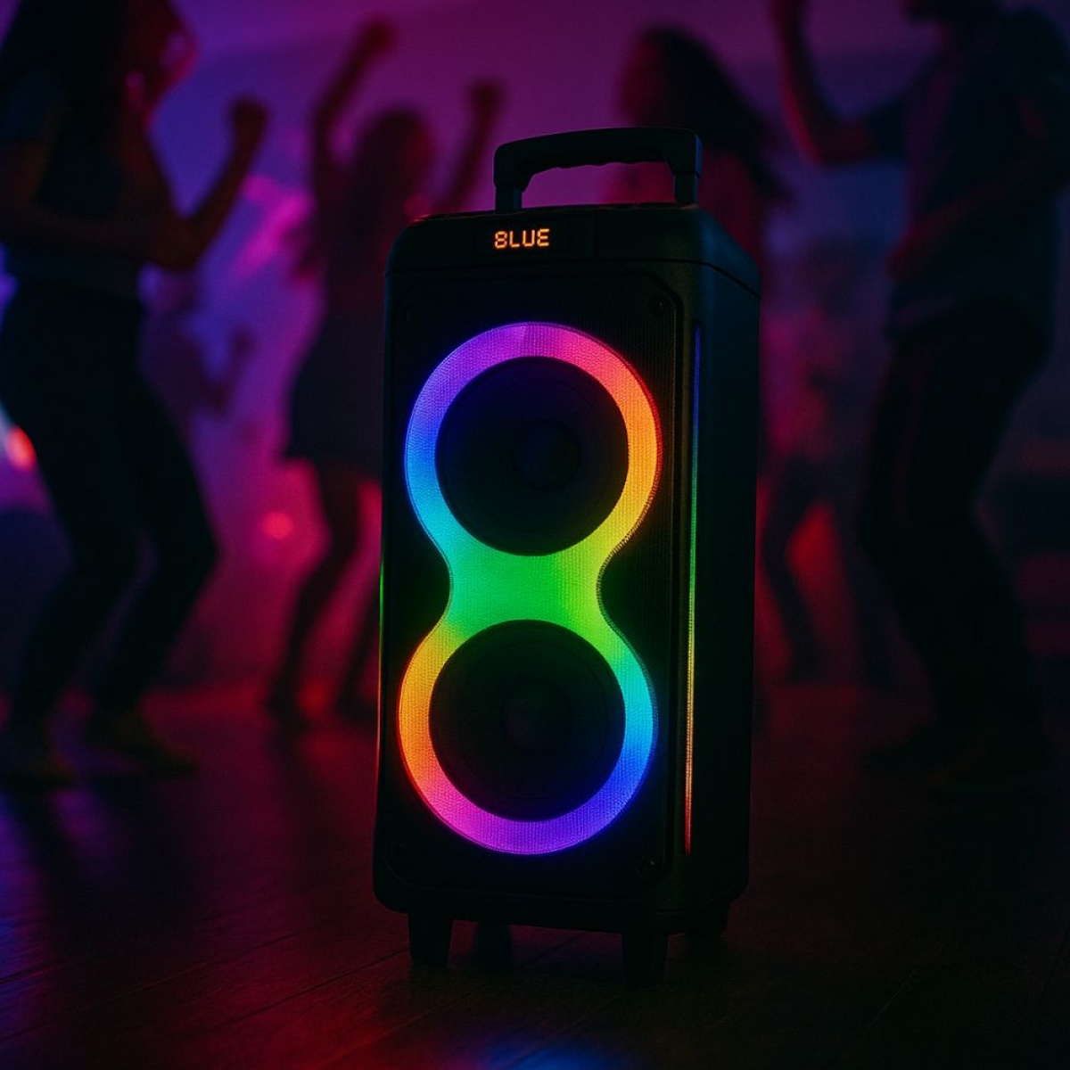 Φορητό Bluetooth Ηχείο Καραόκε CMiK MK-105 με LED Φωτισμό και Ασύρματο Μικρόφωνο
