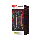 Φορητό Ηχείο Bluetooth 2x4'' 60W RGB TWS με 2 Ασύρματα Μικρόφωνα, KK-4209