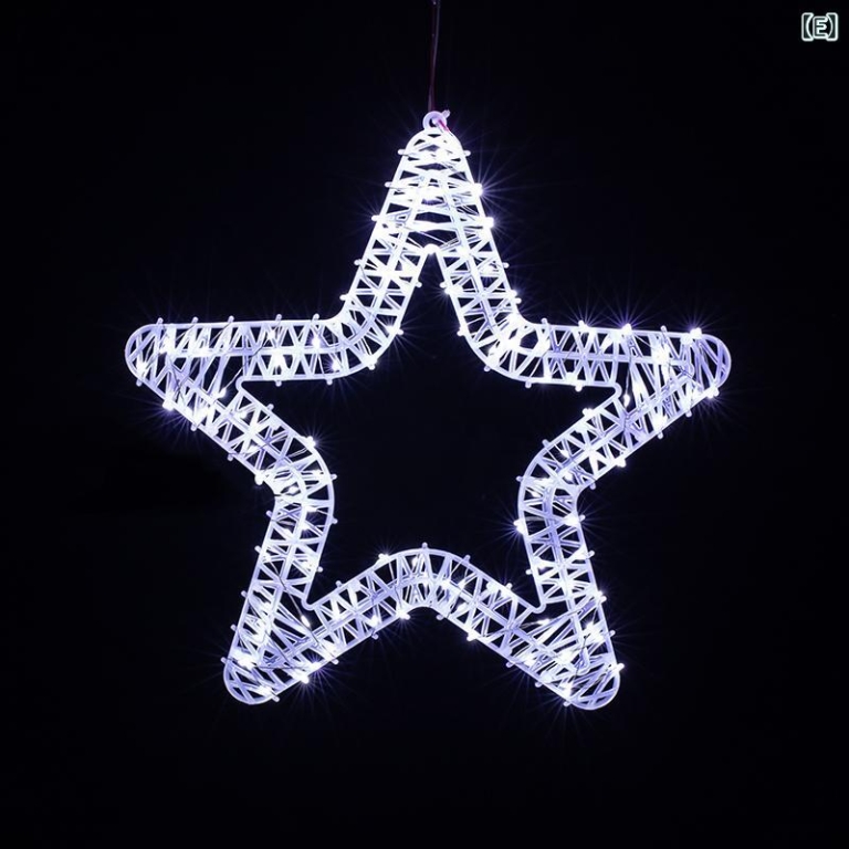 Φωτεινό Χριστουγεννιάτικο Αστέρι LED σε Ψυχρό Λευκό Φωτισμό