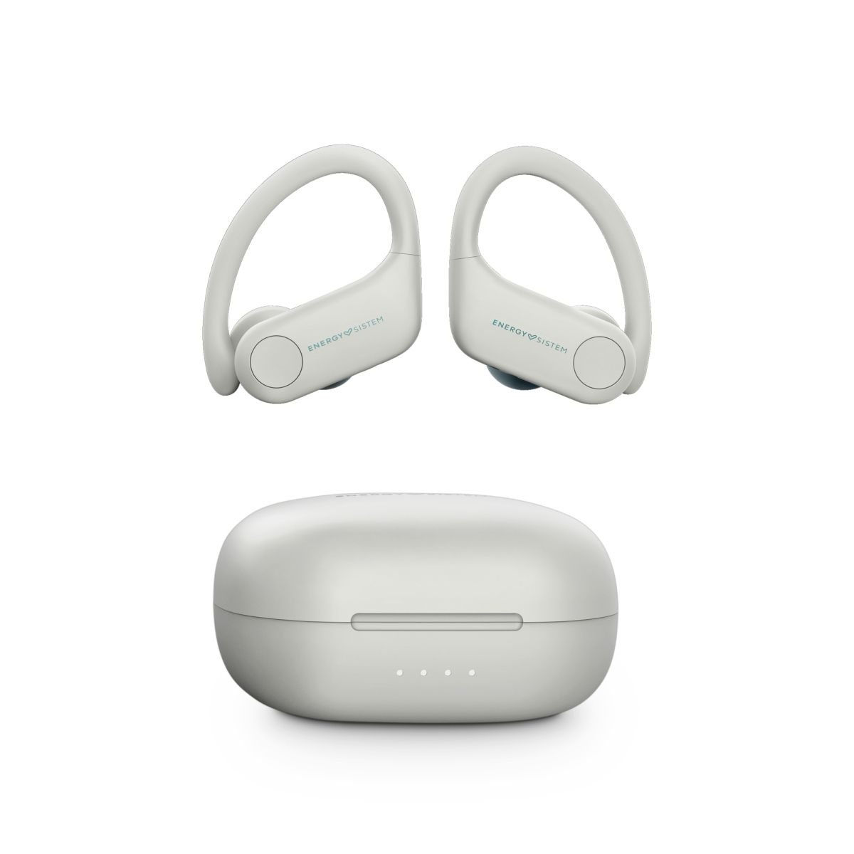 ENERGY SISTEM Ακουστικά Ψείρες Sport 4 True Wireless IP65 Secure-Fit Deep Bass Ανοιχτό Γκρι 453771 - Image 2