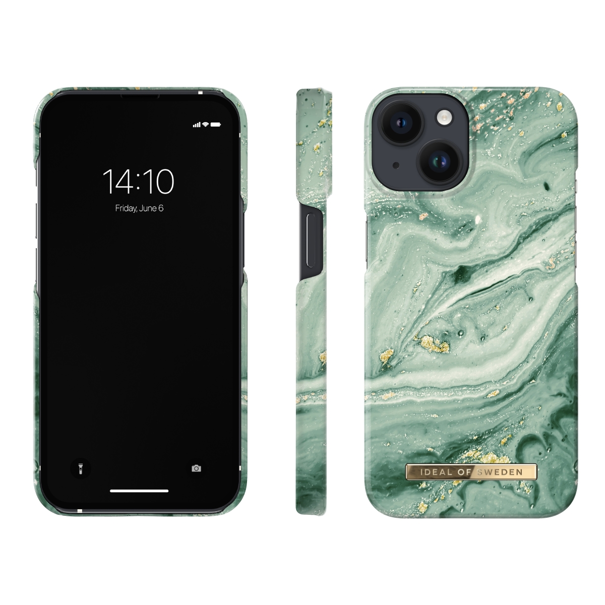 IDEAL OF SWEDEN Θήκη Fashion iPhone 14 Mint Swirl Marble IDFCSS21-I2261-258 - Image 3