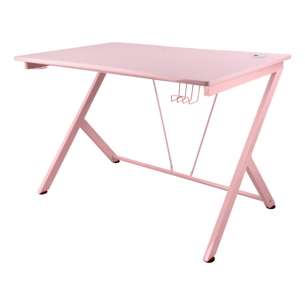 Deltaco Gaming PT85 Γραφείο 116x75x75cm Ροζ GAM-055-P