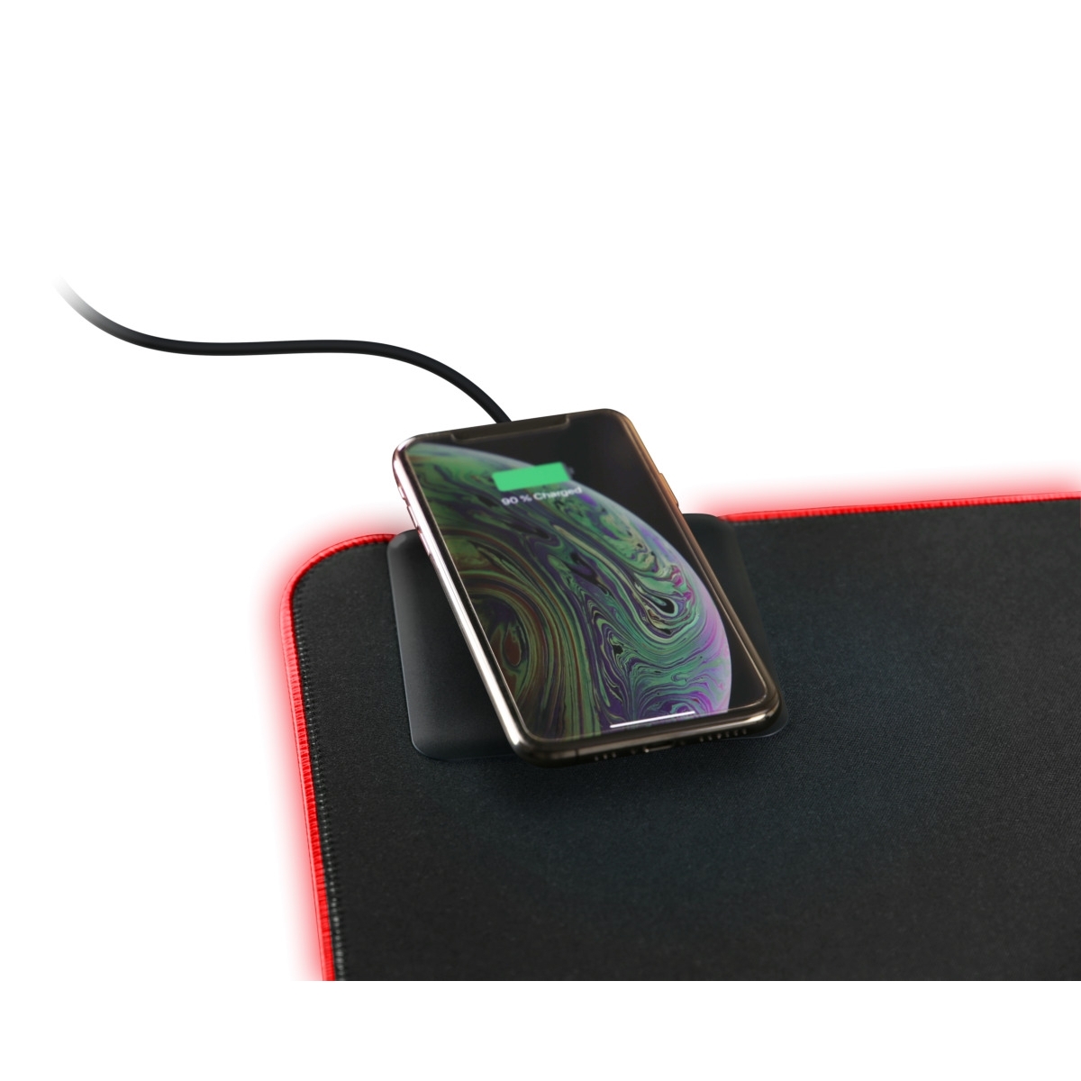 Deltaco Gaming Mousepad DMP320 RGB 900x400x4mm με Ενσωματωμένο QI Charger 10W Μαύρο GAM-092 - Image 4