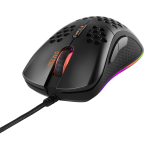 Deltaco Gaming Ενσύρματο Ποντίκι DM210 7 Πλήκτρων 6400 DPI RGB USB Μαύρο GAM-108