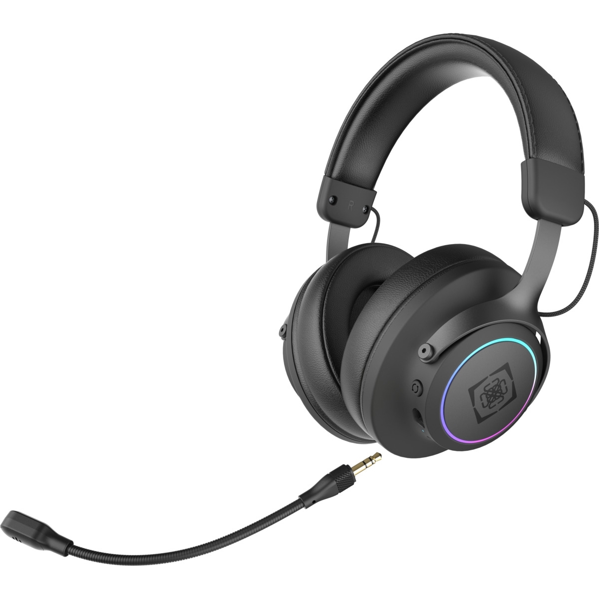Deltaco Gaming Headset Ασύρματο USB DH440, 7.1 Surround Sound, Αφρός Μνήμης, RGB Μαύρο GAM-163 - Image 4