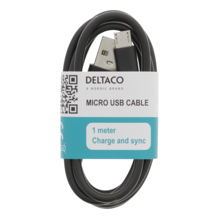 DELTACO USB A - Micro USB cable
