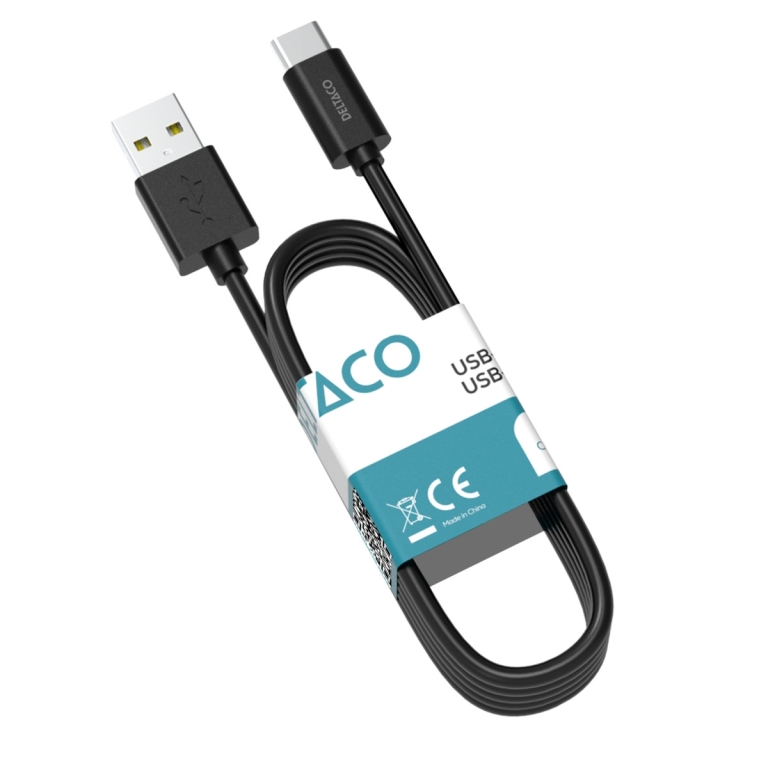 DELTACO USB A - USB C cable