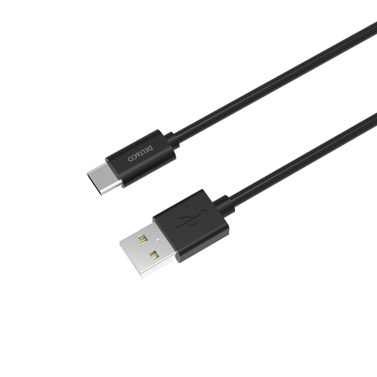 DELTACO USB A - USB C cable, 1 m, Black, GNG-USBC1MB - Image 4