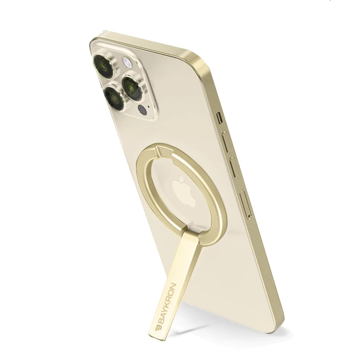 Baykron Μαγνητικό Stand για Κινητά Συμβατό με Magsafe Χρυσό BKR-MAGST-GLD - Image 2