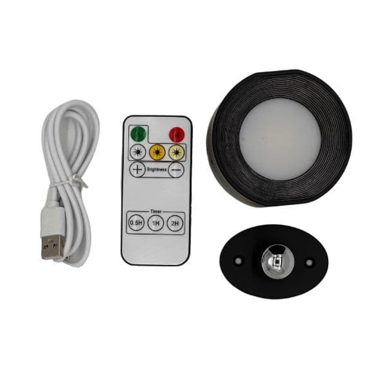 Επαναφορτιζόμενο Φωτιστικό Τοίχου Oasis LED Type C, Τηλεχειριστήριο 5W, 160lm, 2600-2800K, 2000Mah Μαύρο CLLAMP-B - Image 11
