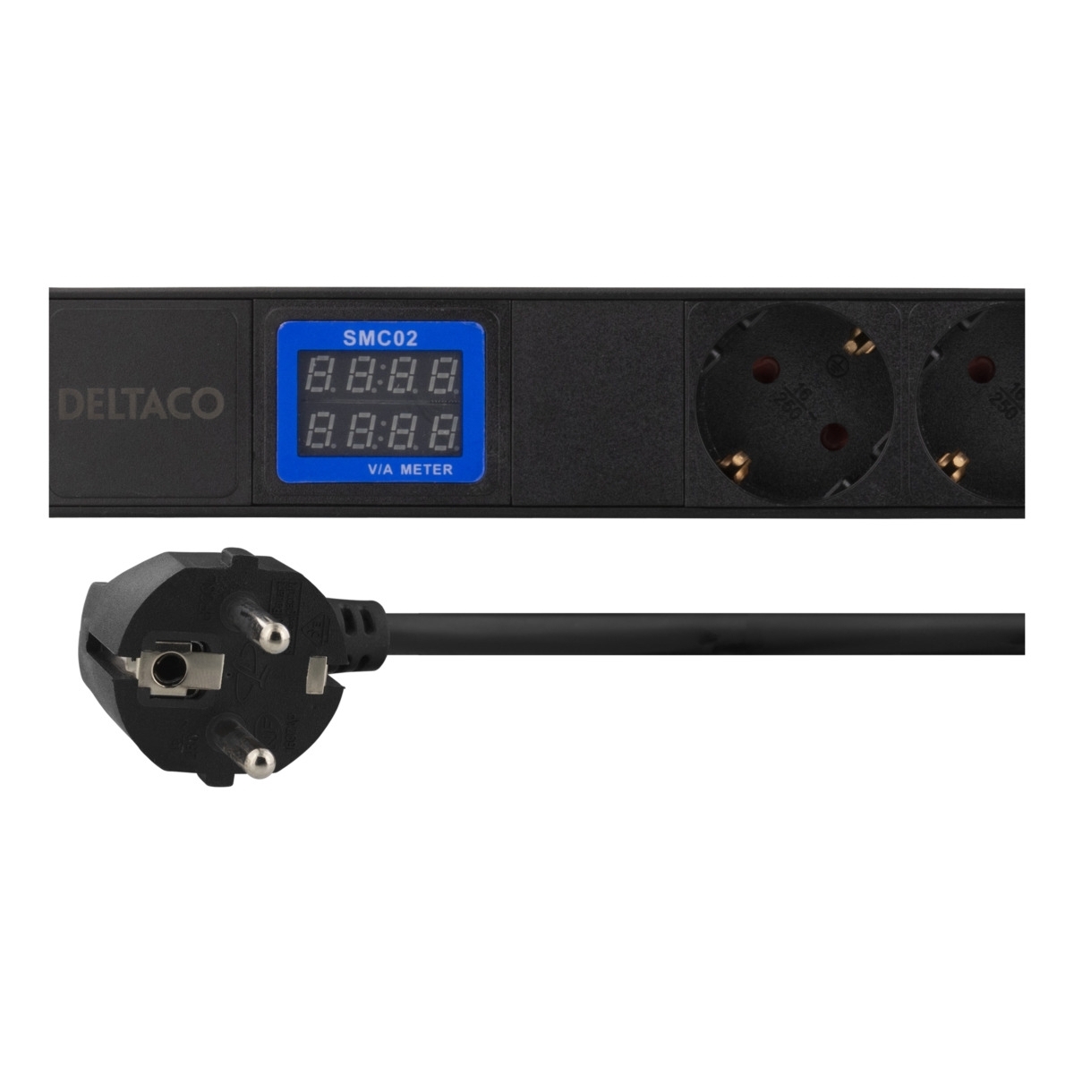με Ψηφιακή Ένδειξη Volt/Amp Μαύρο GT-8637