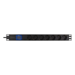 Deltaco Πολύπριζο Rack 19" PDU 7 Schuko