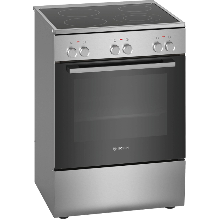 Bosch Κουζίνα 66lt με Κεραμικές Εστίες Π60εκ. Inox HKA090150