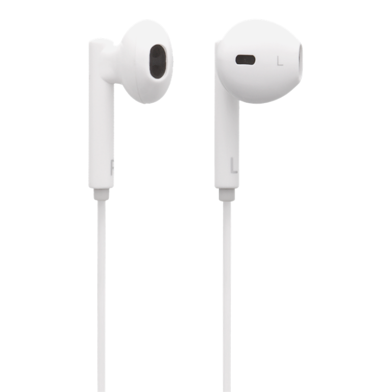 STREETZ Ακουστικά Ψείρες Lightning με volume control Λευκά HL-390