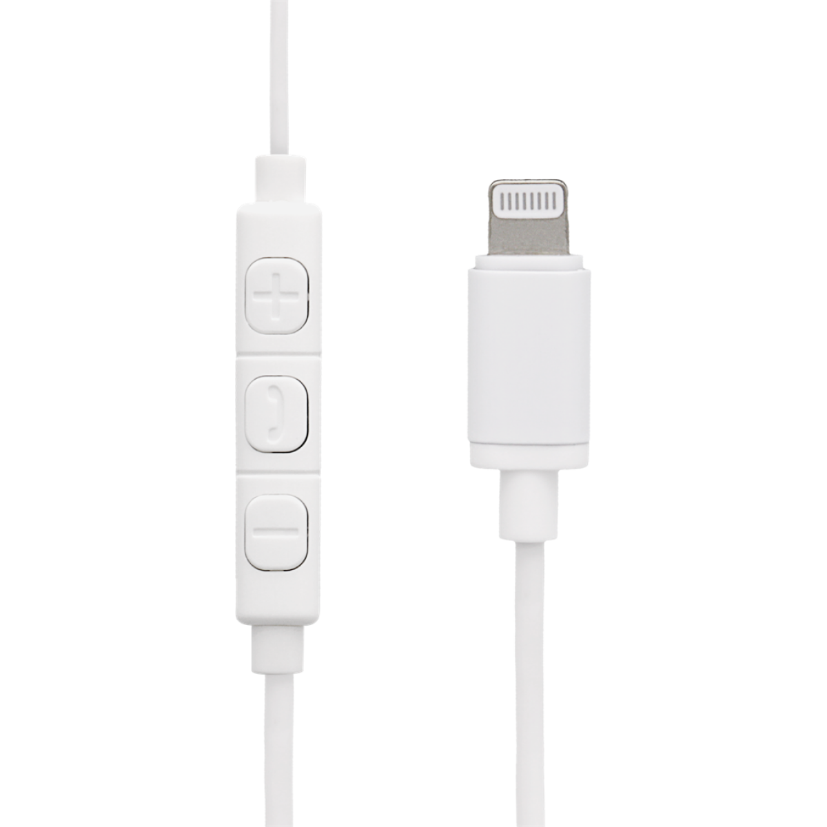 STREETZ Ακουστικά Ψείρες Lightning με volume control Λευκά HL-390 - Image 2