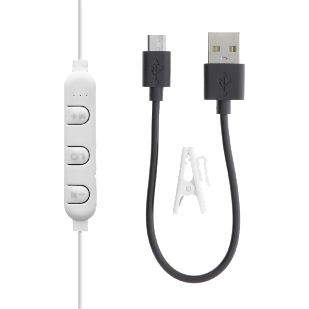 STREETZ Ακουστικά Ψείρες Semi-in-ear BT με Μικρόφωνο και Πλήκτρα Ελέγχου Λευκά HL-BT300 - Image 3