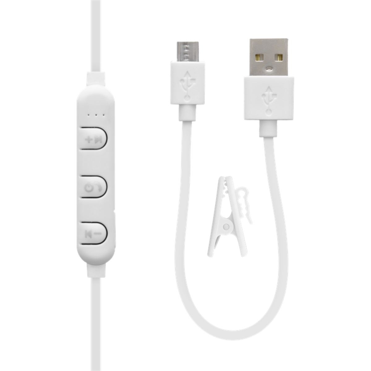 STREETZ Ακουστικά Ψείρες Stay-in-ear BT με Μικρόφωνο και Πλήκτρα Ελέγχου Λευκά HL-BT304 - Image 3