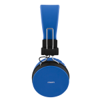 STREETZ Ακουστικά Κεφαλής Αναδιπλούμενα BT headset 3.5 mm Μπλε HL-BT401 - Image 3