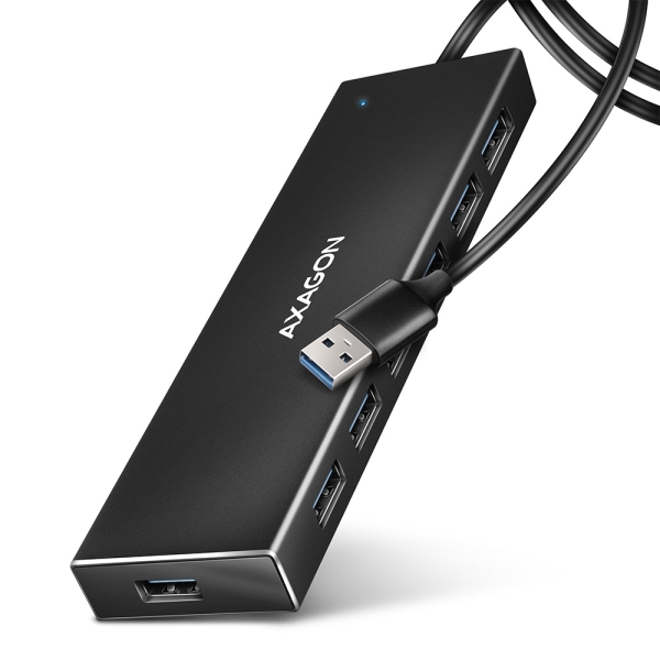 Axagon 7x USB 3.2 Gen 1 ALU FLAT hub