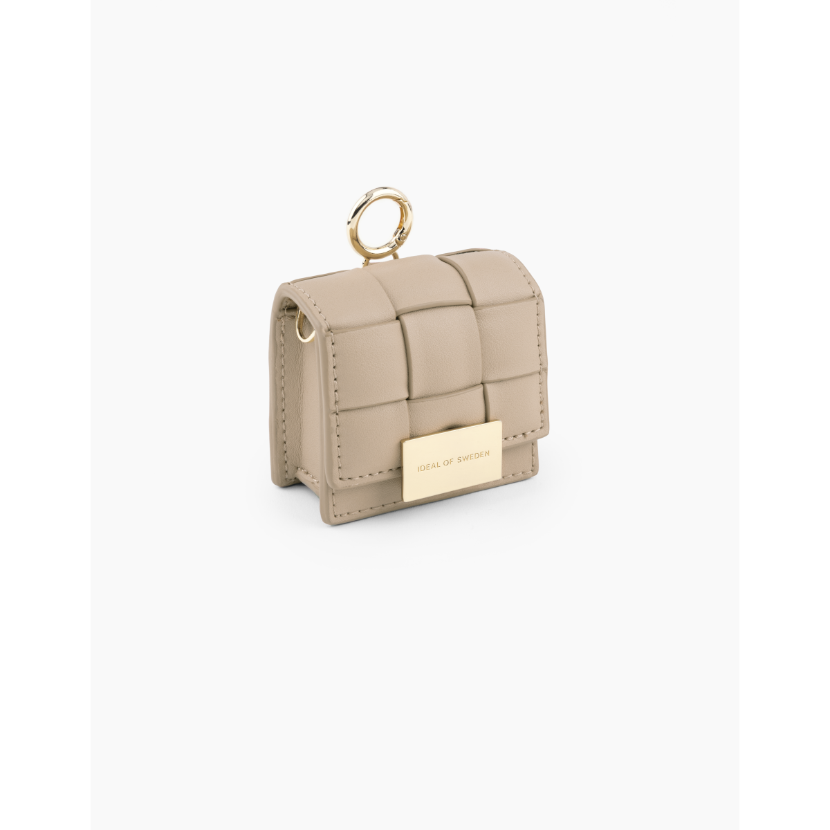 IDEAL OF SWEDEN Θήκη Τσαντάκι Braided Mini για Apple AirPods Light Camel IDBAPSS21-290 - Image 2