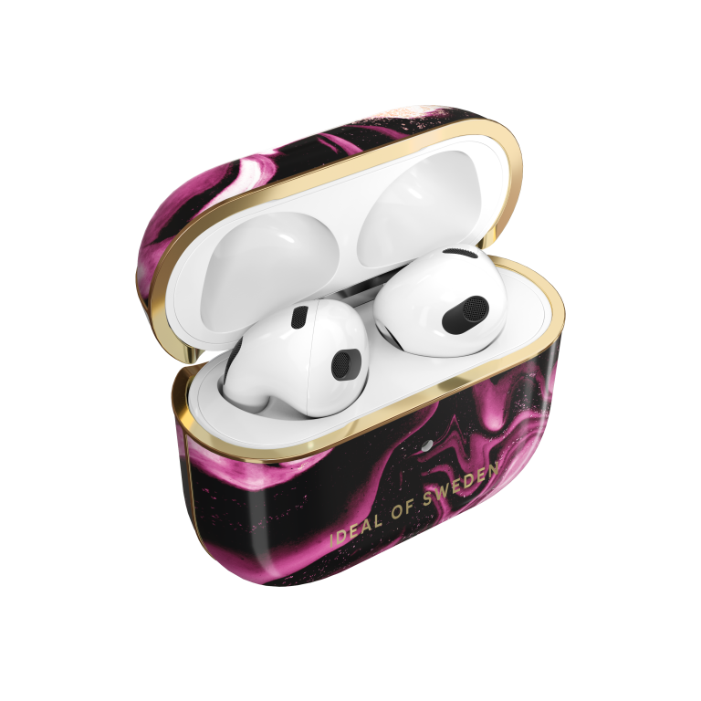 IDEAL OF SWEDEN Θήκη Printed για Apple AirPods Gen 3 Golden Ruby Marble IDFAPCAW21-G4-319