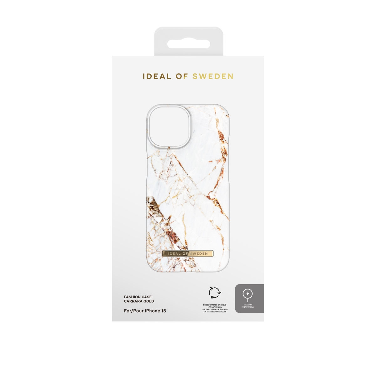 IDEAL OF SWEDEN Θήκη Fashion Magsafe Case iPhone 15 Carrara Gold IDFCMS-I2361-46 - Image 3
