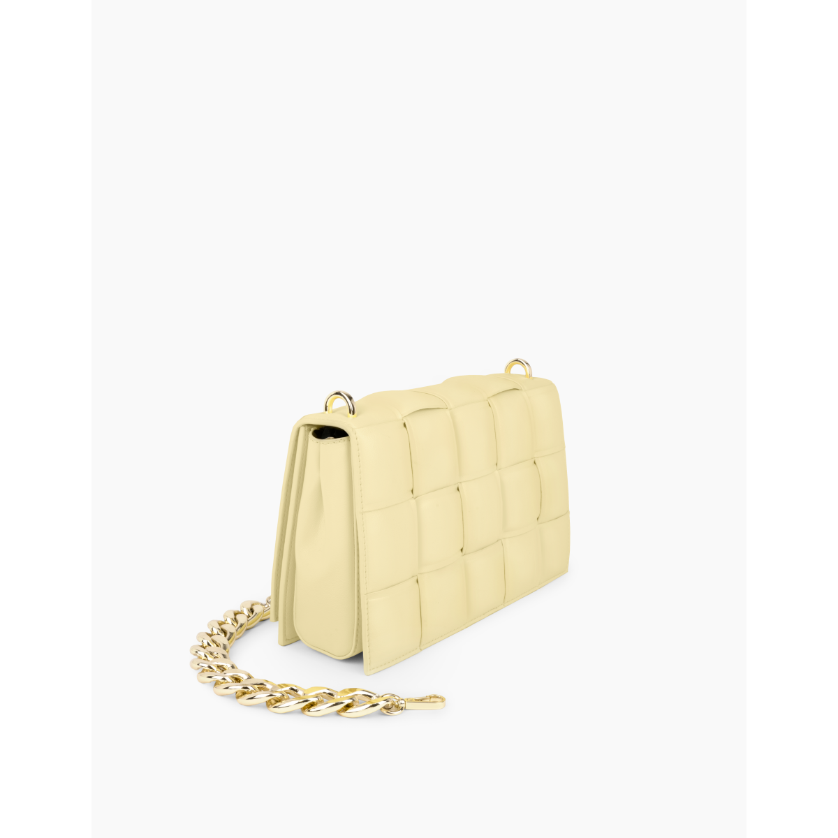 IDEAL OF SWEDEN Τσαντάκι Statement Braided Medium Bag Butter Yellow IDSBBOC22-MD-301 - Image 3