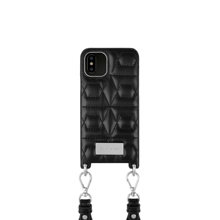 IDEAL OF SWEDEN θήκη λαιμού Statement iPhone 11 Pro/XS/X Quilted Black IDSPNAW21-I1958-340