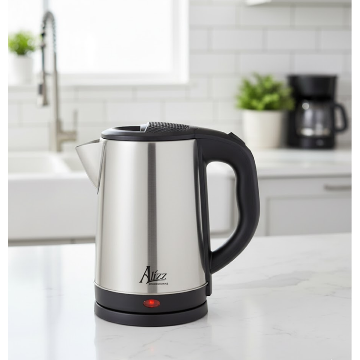 Ηλεκτρικός Βραστήρας Νερού  2.3lt 2000W Alizz AL-0909 Ασημί - Image 2
