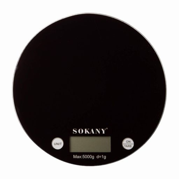 Ηλεκτρονική Ζυγαριά Κουζίνας 5000g/1g Sokany SK-19023 Μαύρο