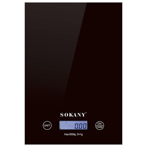 Ηλεκτρονική Ζυγαριά Κουζίνας 5000g/1g Sokany SK-19027 Μαύρο