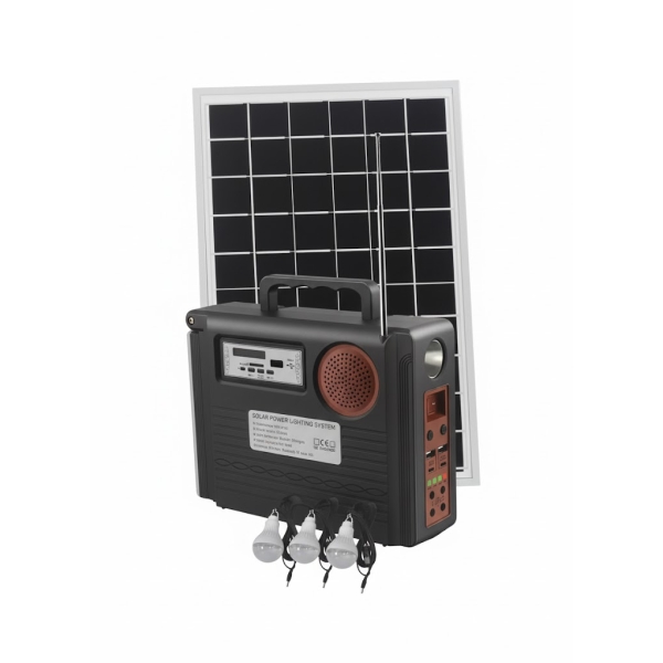 Ηλιακό Σύστημα με 3 Λάμπες - Solar Lighting System Jortan JT-QT-T06