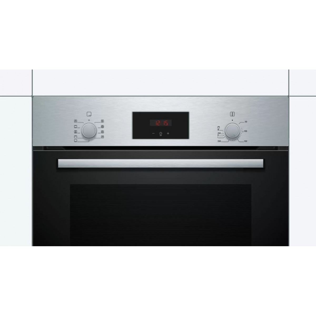 Bosch Φούρνος άνω Πάγκου 66lt χωρίς Εστίες Π59.4εκ. Μαύρος Inox HBF114BS1 - Image 2